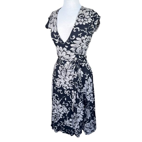 Lucky Brand Women’s Floral Neutral Print Boho Casual Festival Wrap Dress S EUC - Picture 14 of 14